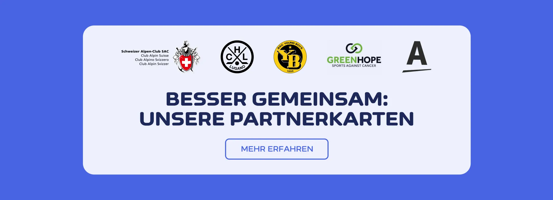 Besser gemeinsam: unsere Partnerkarten